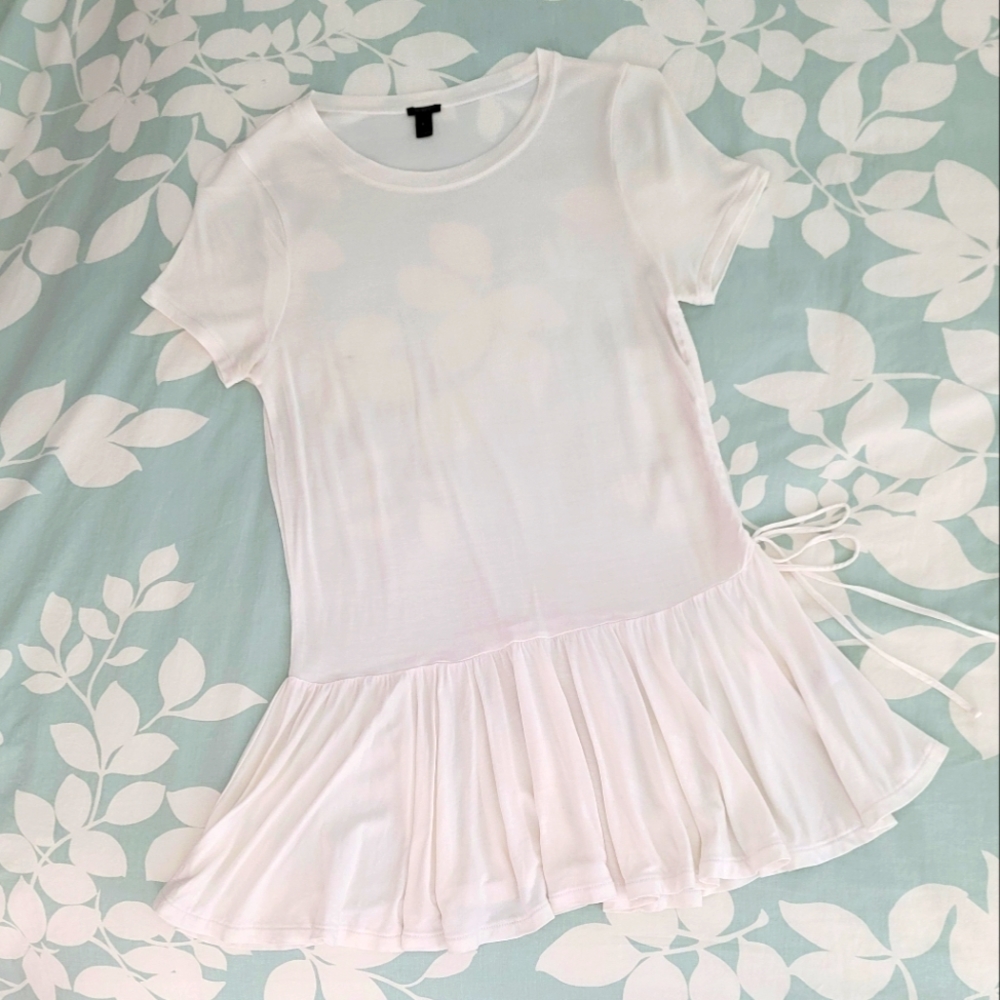 J. Crew Side Cinched Flutter Tunic Top